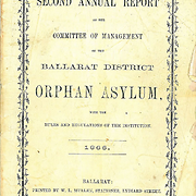 Ballarat District Orphan Asylum, the Second Annual Report of the Committee of Management